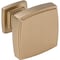 Jeffrey Alexander 1-1/4" Overall Length Satin Bronze Square Renzo Cabinet Knob 141SBZ - alternate 8